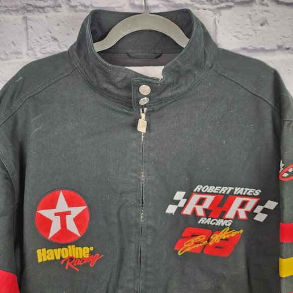 Chase Authentics NASCAR Earnie Irvan #28 RYR Racing Full Zip Black Medium Jacket - Picture 6 of 16